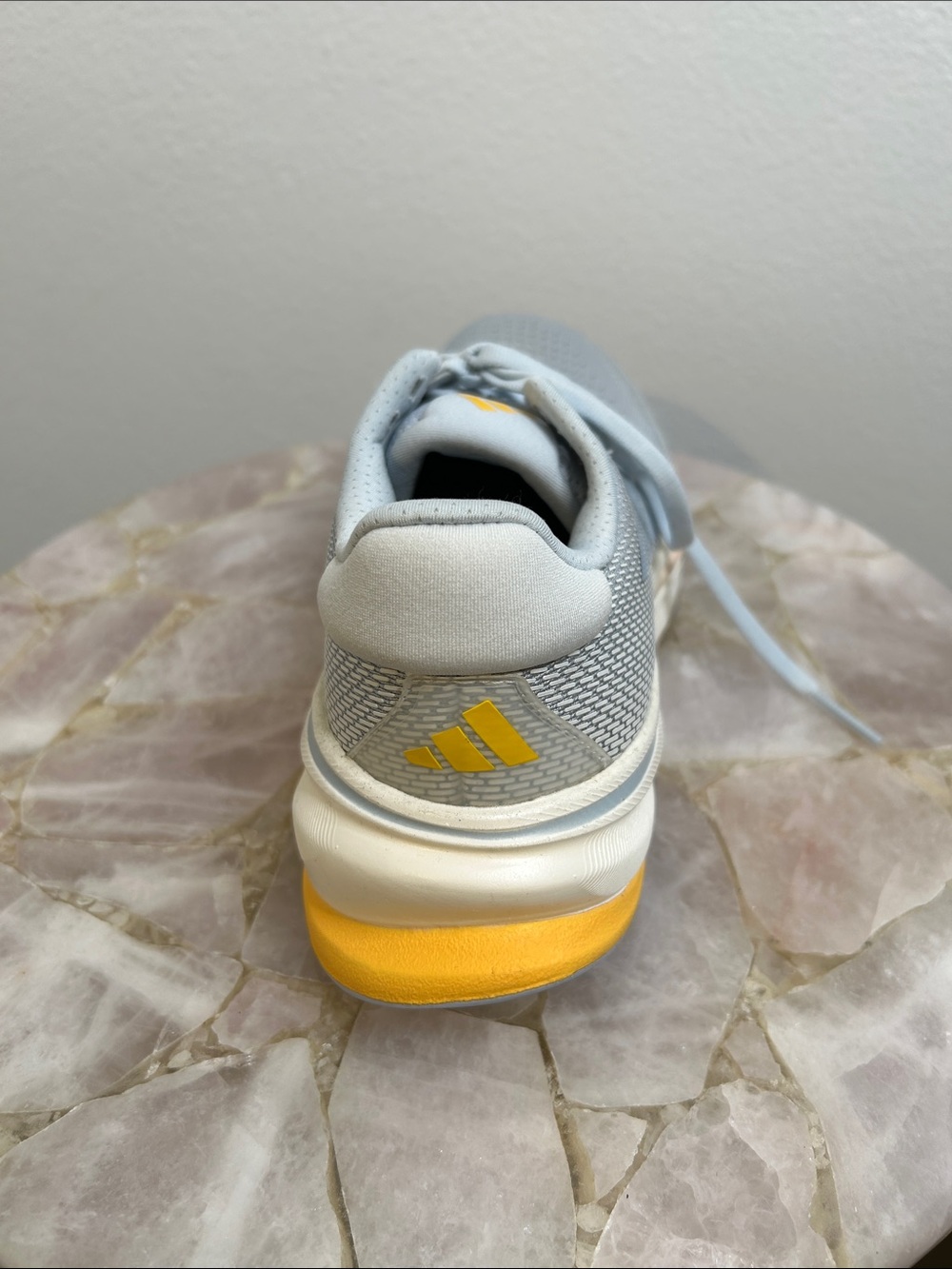 adidas Supernova Rise Women's Running Shoes - Light Gray & Yellow Accents - Picture 4 of 15